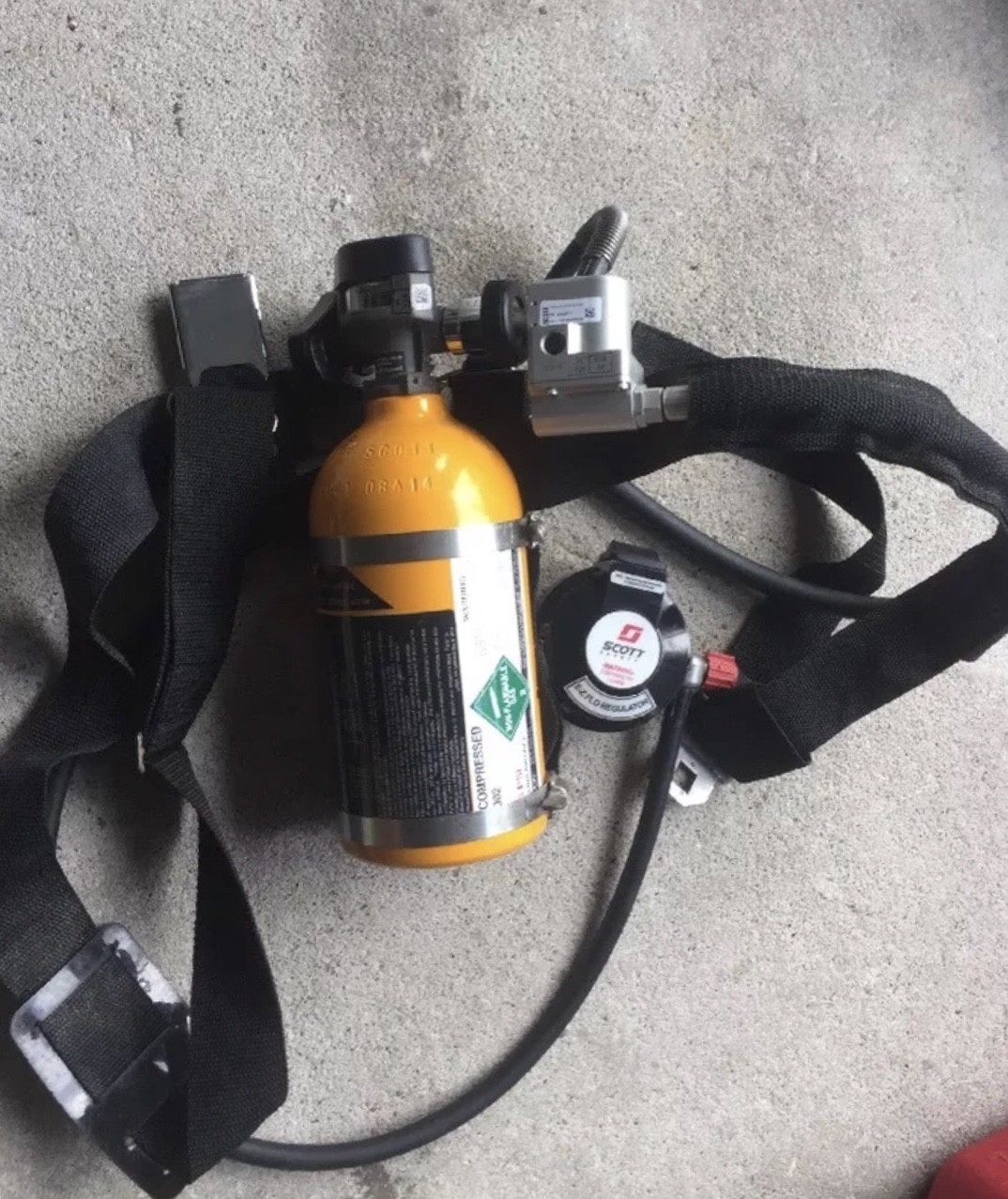 Scott SKA-PAK 5min Emergency Escape SCBA SABA Work Pack Excellent Condition
