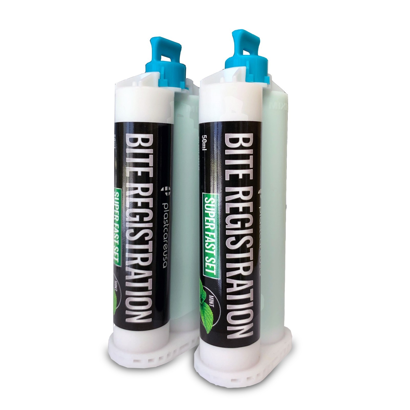 8x Dental Bite Registration Material, Super Fast Set, 50ml Cartridges, PVS VPS