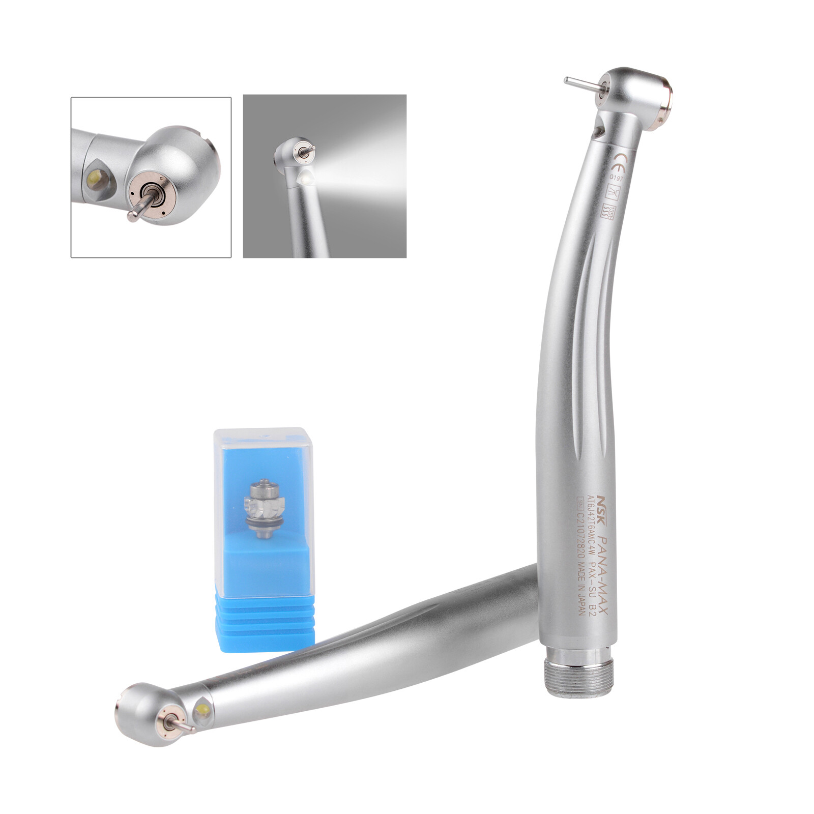 NSK Type Dental PANA-MAX LED High Speed Handpiece+EX-203C Low Speed Handpiece 2H