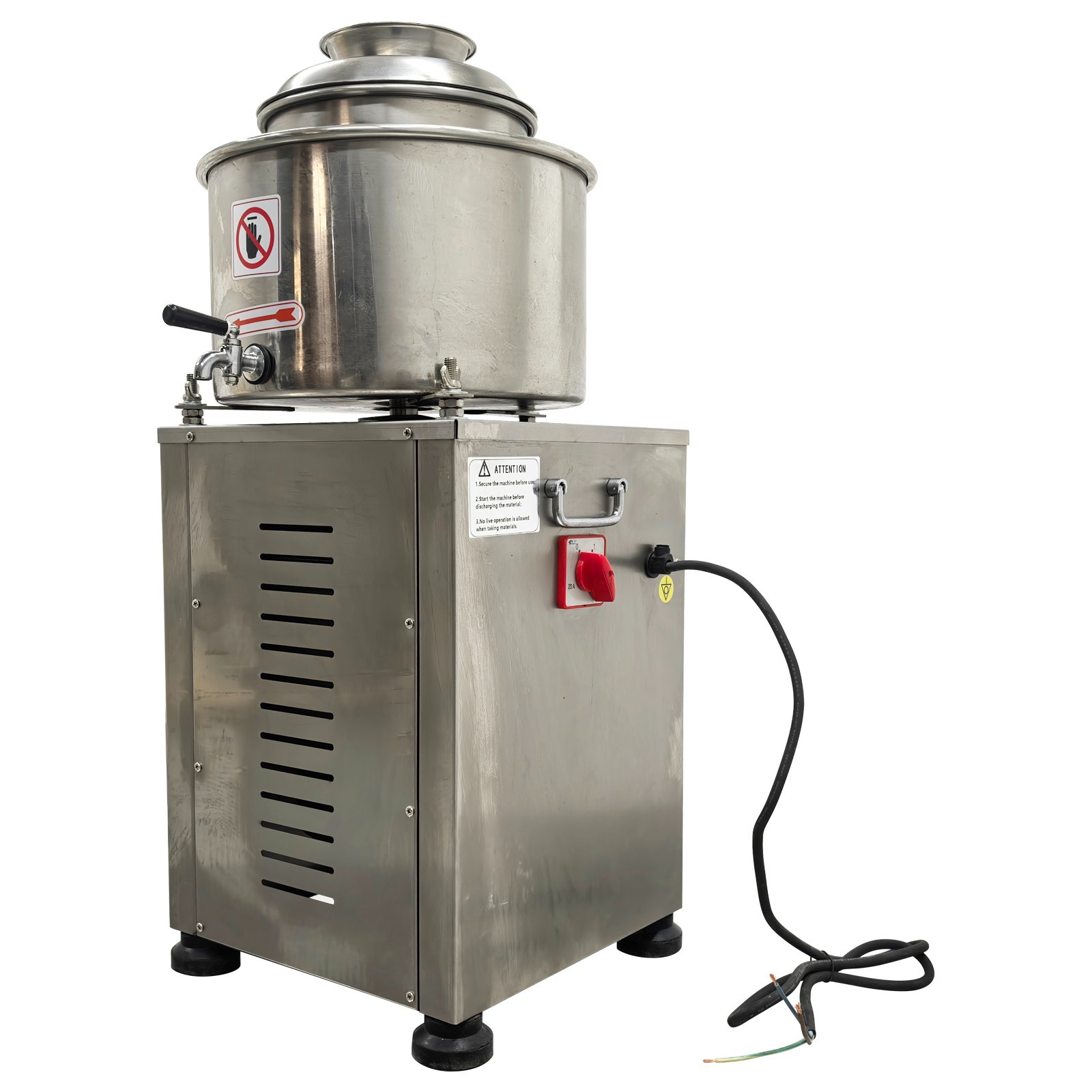 Stainless Steel Electric Meat Puree Making Machine 220V Meatball Beating Machine