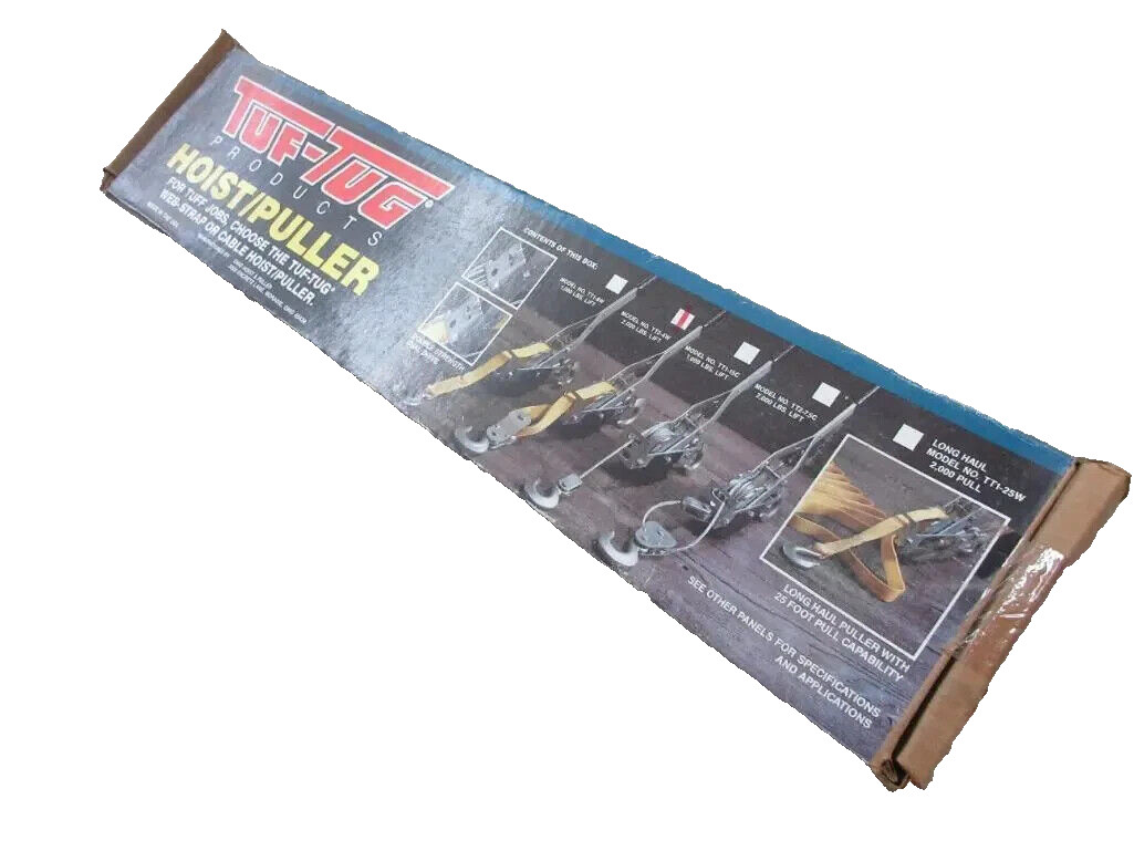TUF-TUG TT2-4W Web Strap Puller 2 feet 2000 lb. Lift, 4000 lb. Pull 1″ Web USA