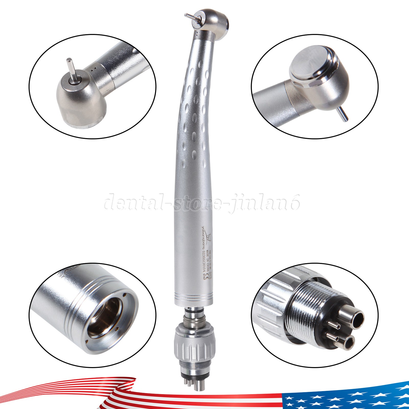 YABANGBANG Dental High Speed Handpiece with 4Hole Swivel Coupler For KaV GD4