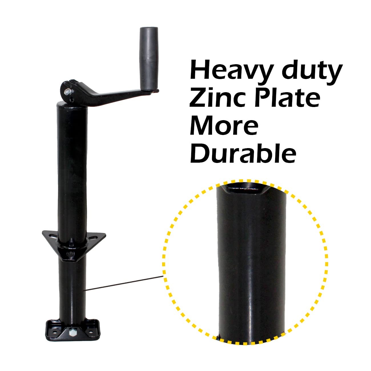 AFrame Trailer Jack HeavyDuty 2000 lbs Capacity 14 Travel for Trailer Utility