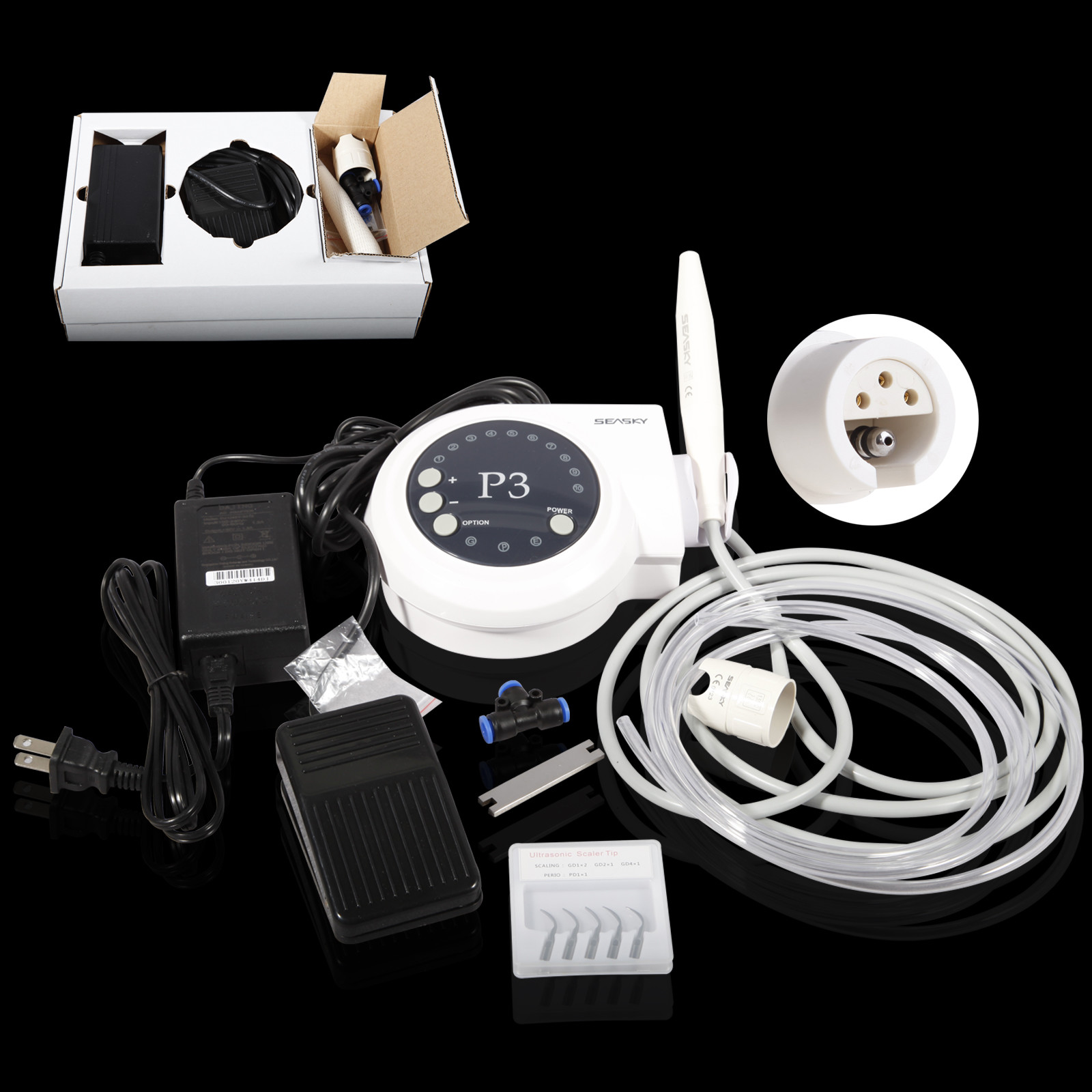 Dental Ultrasonic Piezo Scaler (2 Bottles) for DTE SATELEC handpiece SK-D1/P3