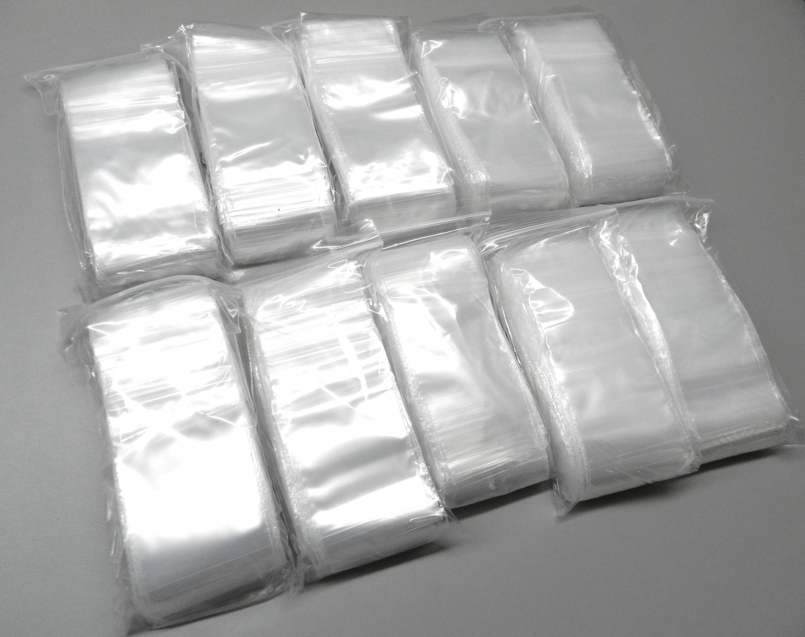 10,000 Zip Seal Top Lock Bags 2×3 Clear 2mil Poly Top Slide Locking 10000 2″x3″