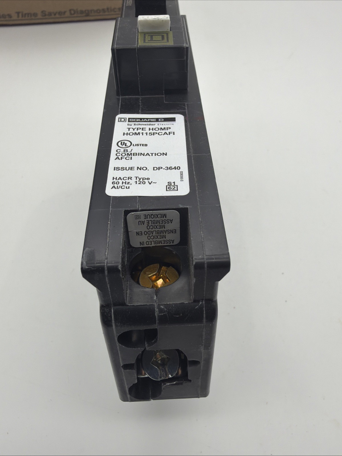 2 PCS Square D HOM115PCAFI 15 A Plug-On Neutral Arc-Fault Breakers NEW