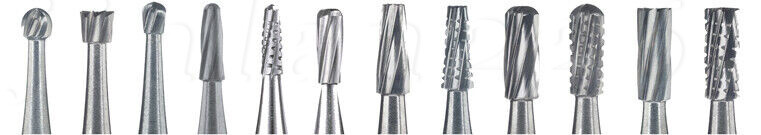 Dental Carbide Burs FG #1-5 557 Round for High Speed Handpiece 10 per package
