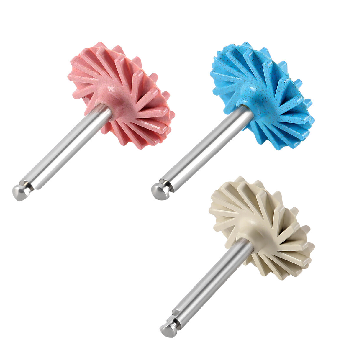Dental 1:1 Fiber Optic Contra Angle Internal Spray / Diamond Polishing Wheels US