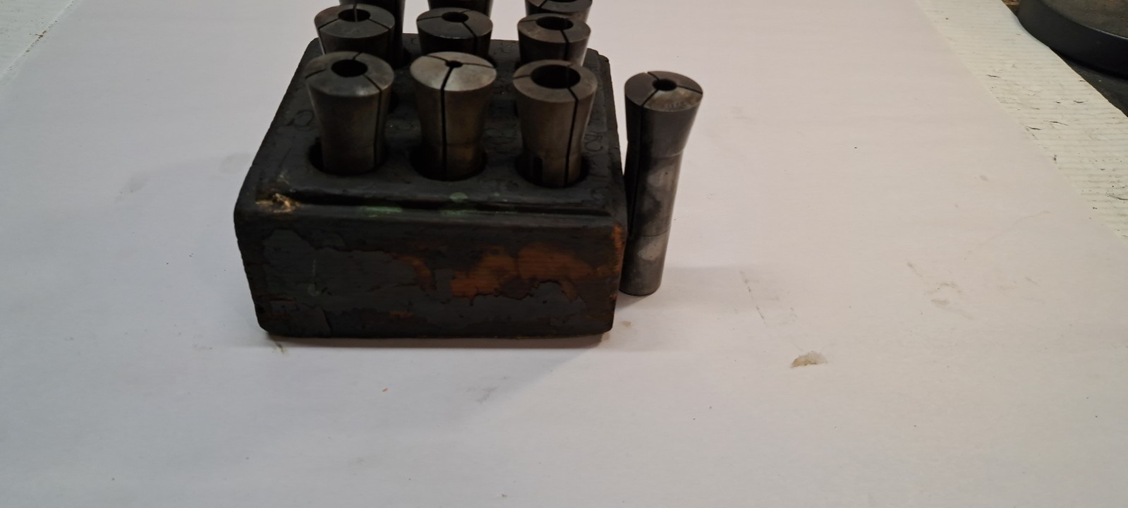Lot of 10 Machining Collets Various Styles/Sizes (As Shown)