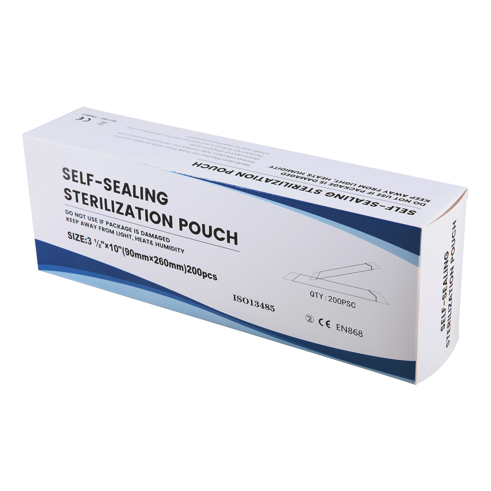 200 Self Sterilization Pouches Pouch Autoclave Sterilizer Bag Dental Tattoo Nail