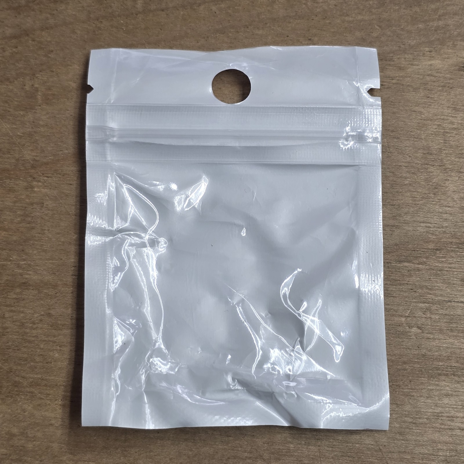 50x 2″ x 3″ Small Resealable Bags Hang Hole Clear/White Jewelry Coin 80x60mm