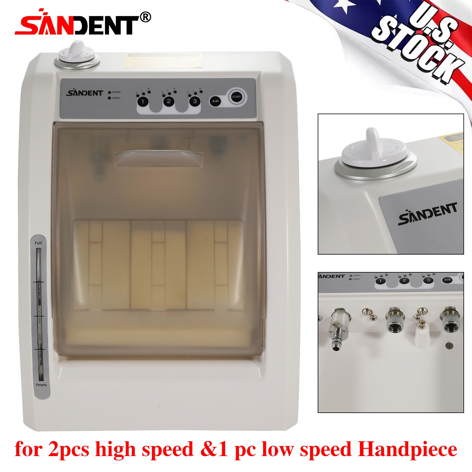 Dental Automatic Handpiece Maintenance Lubrication System / 1:5 LED Contra Angle