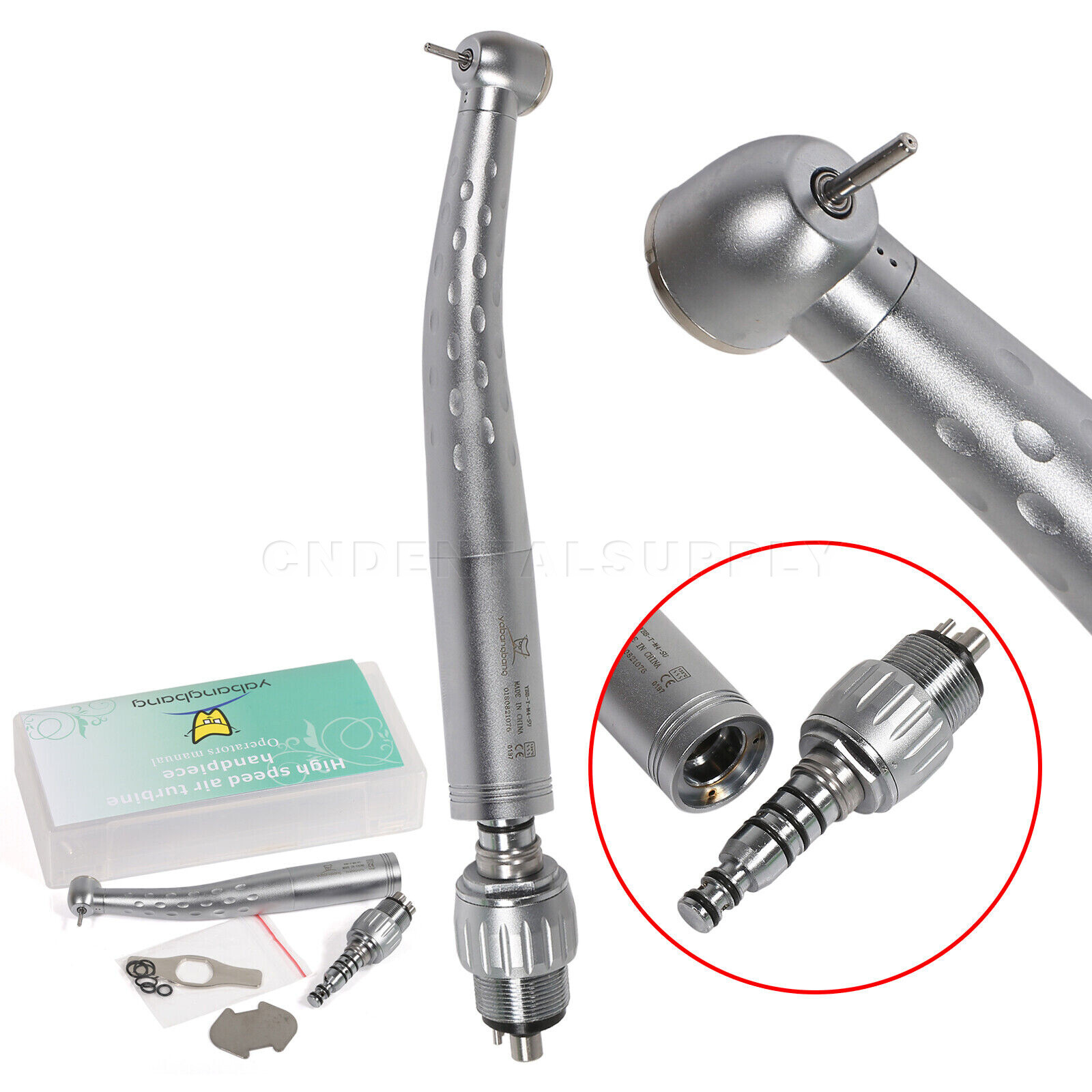 1-5pcs Yabangbang Dental High Speed Handpiece GD4 /4Hole Quick Coupler Swivel M4