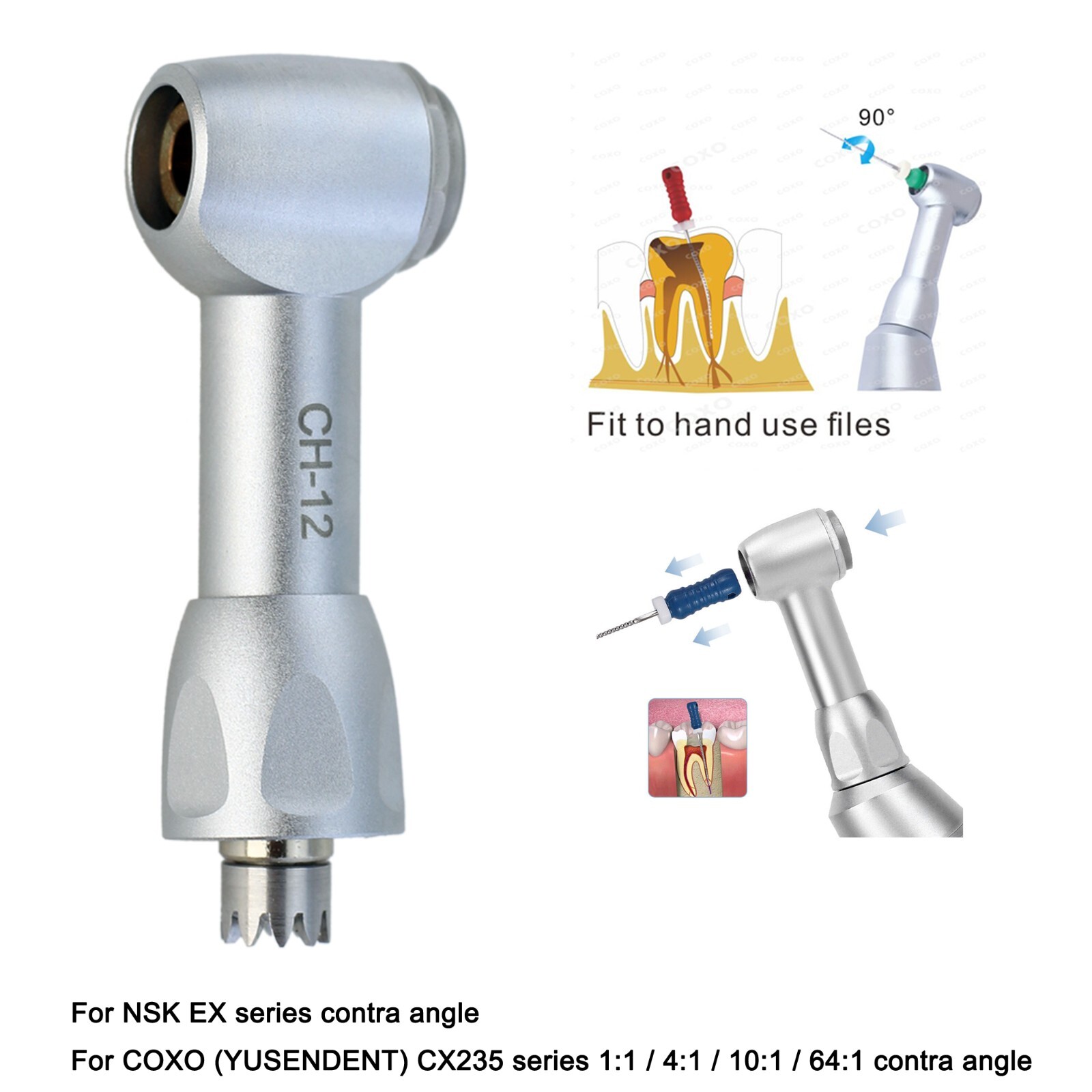 Dental M4 Reciprocating Endodontic Handpiece 6:1 10:1 16:1 Endo Contra Angle NSK