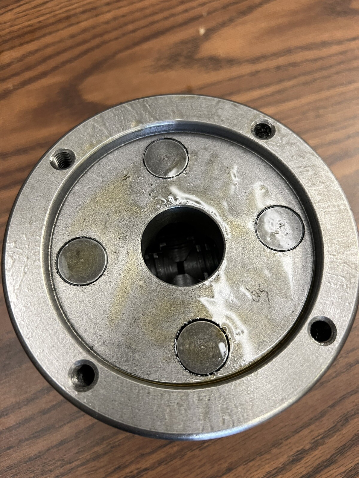 5″ 4-JAW LATHE CHUCK w independent jaws 4 rear mounting Holes #0504F0 K72 125