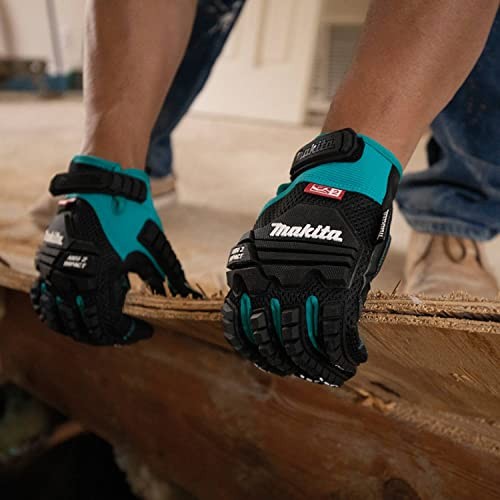 Makita Unisex Impact-rated T 04276 Advanced Demolition Gloves Medium