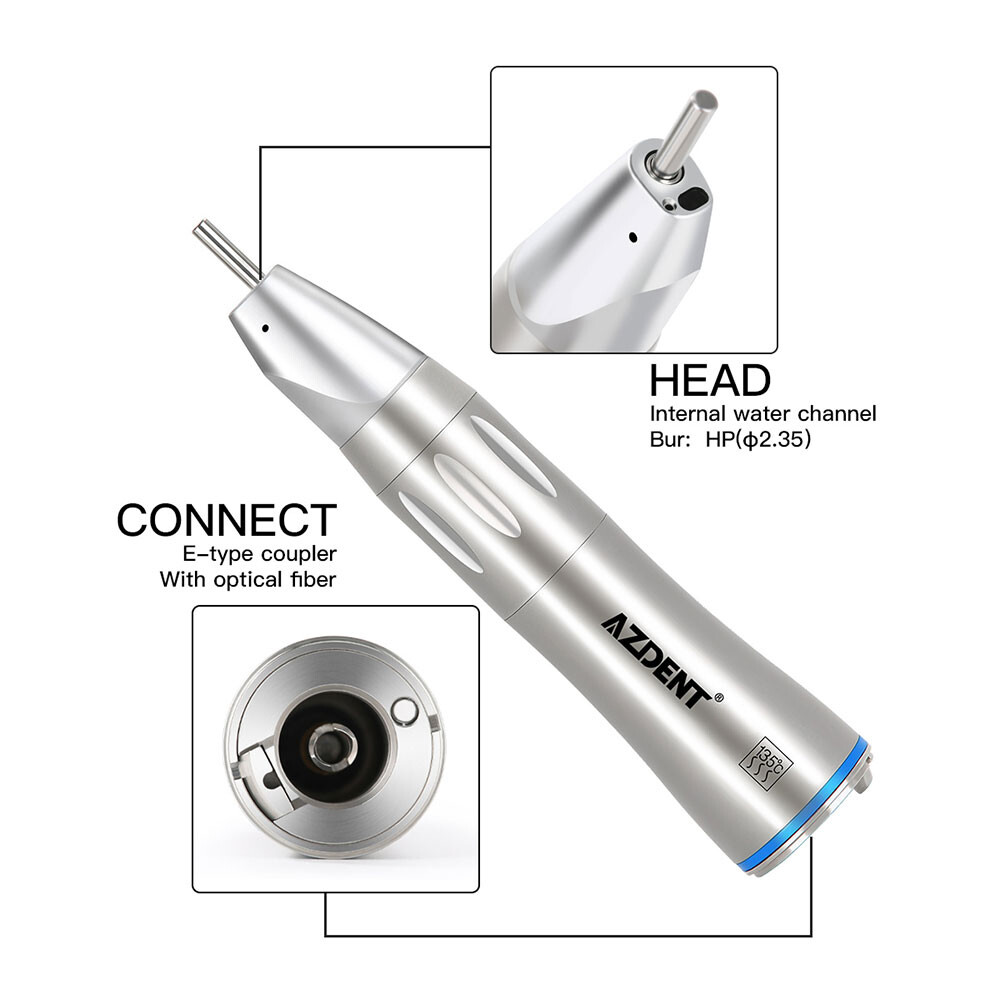 Dental Slow Low Speed Straight Handpiece 1:1 Nose Cone E-type HP