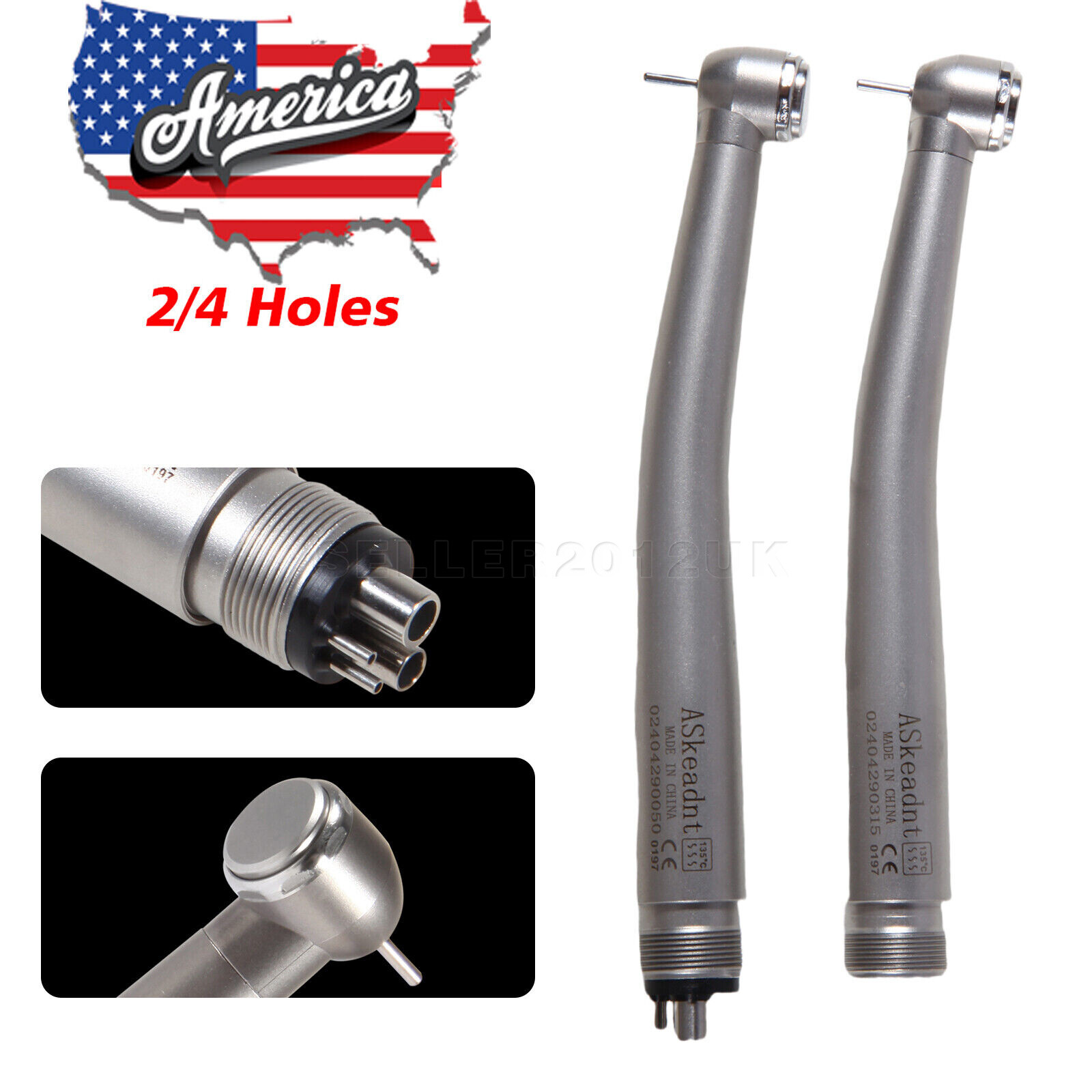 Dental Pana-Max Style High-Speed Handpiece Air Turbine 2/4 Holes Single Spray