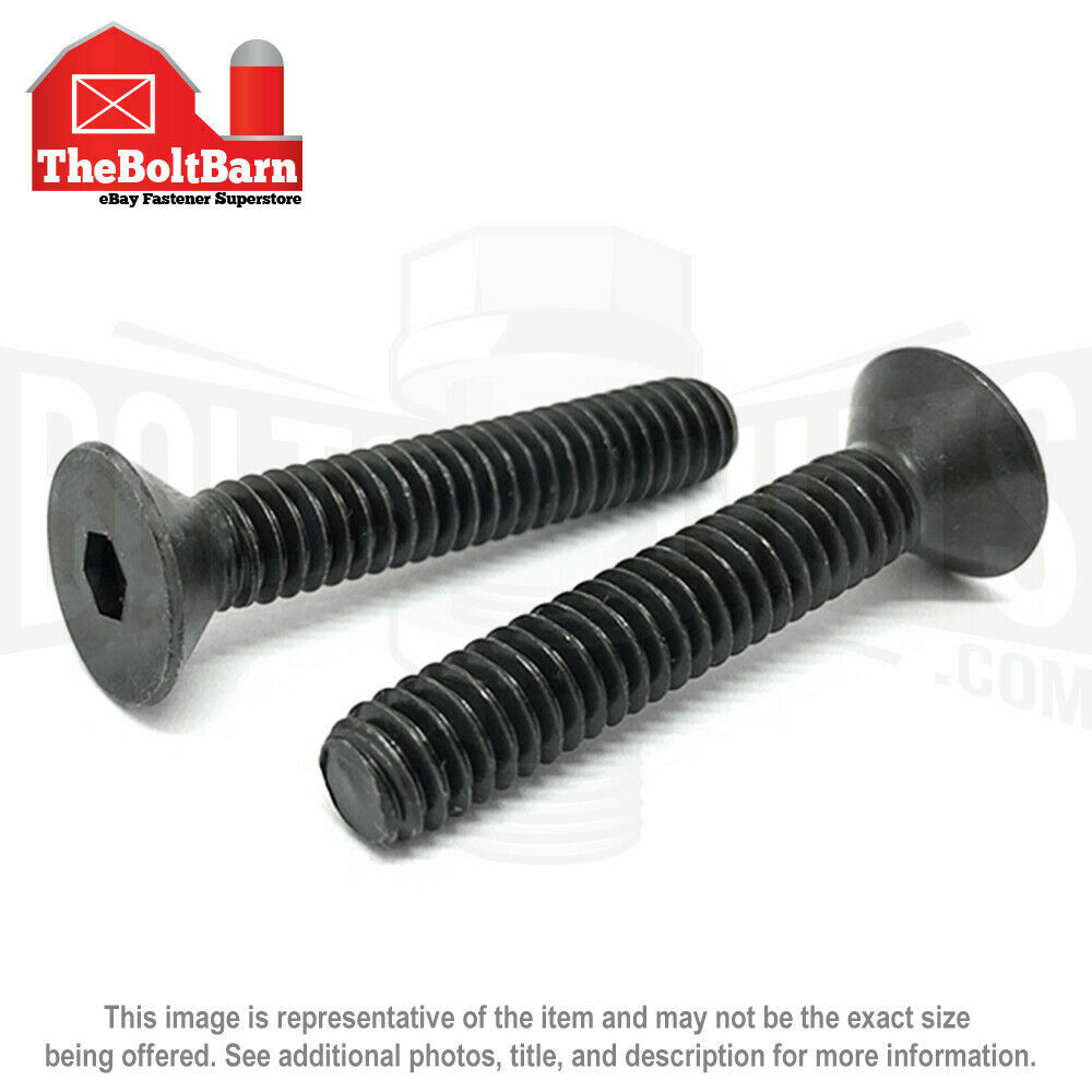 3/8″-24 Alloy Steel Flat Socket Head Cap Screws Black Oxide (Pick Length & Qty)