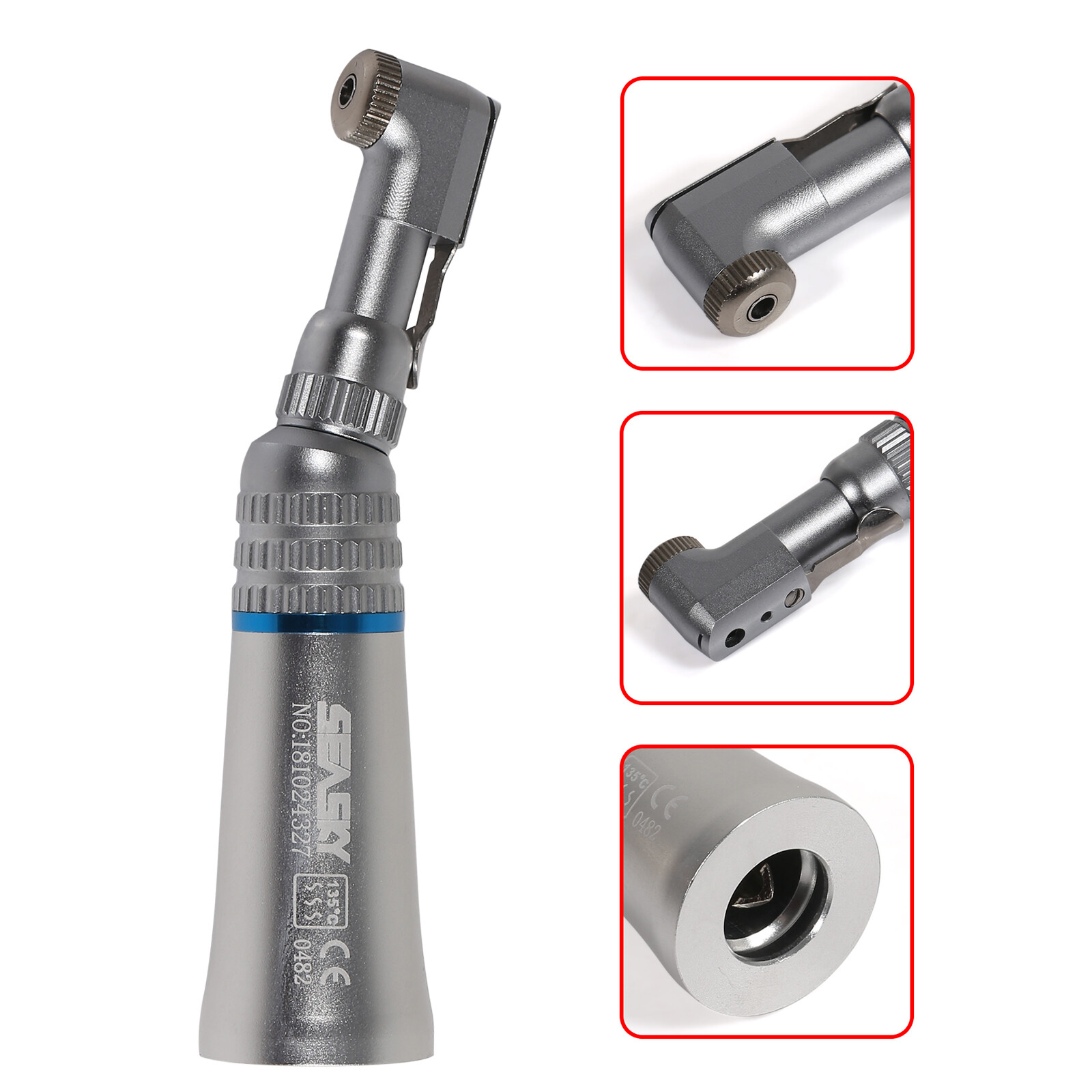 USA Contra Angle Handpiece Dental 1:1 Direct Drive Latch Type Fit NSK