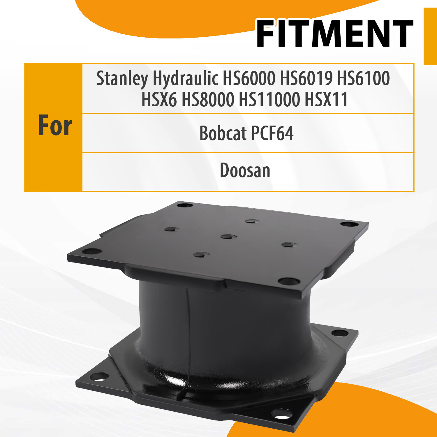 4PCS Rubber Isolator Shock Mounts For Stanley Hydraulic Vibratory Compactor