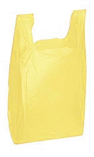 Yellow Plastic Shopping Bags 1000 Grocery Supermarket Merchandise 11″ x 6″ x 21″