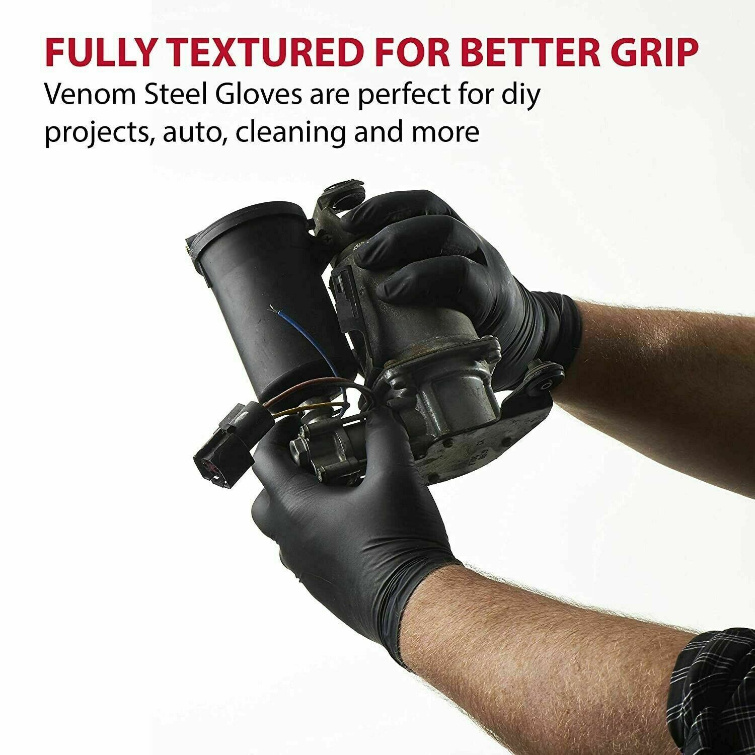 FREE SHIPPING!!! VENOM STEEL Nitrile Gloves Rip Resistant Size Fits Most 100 CT!