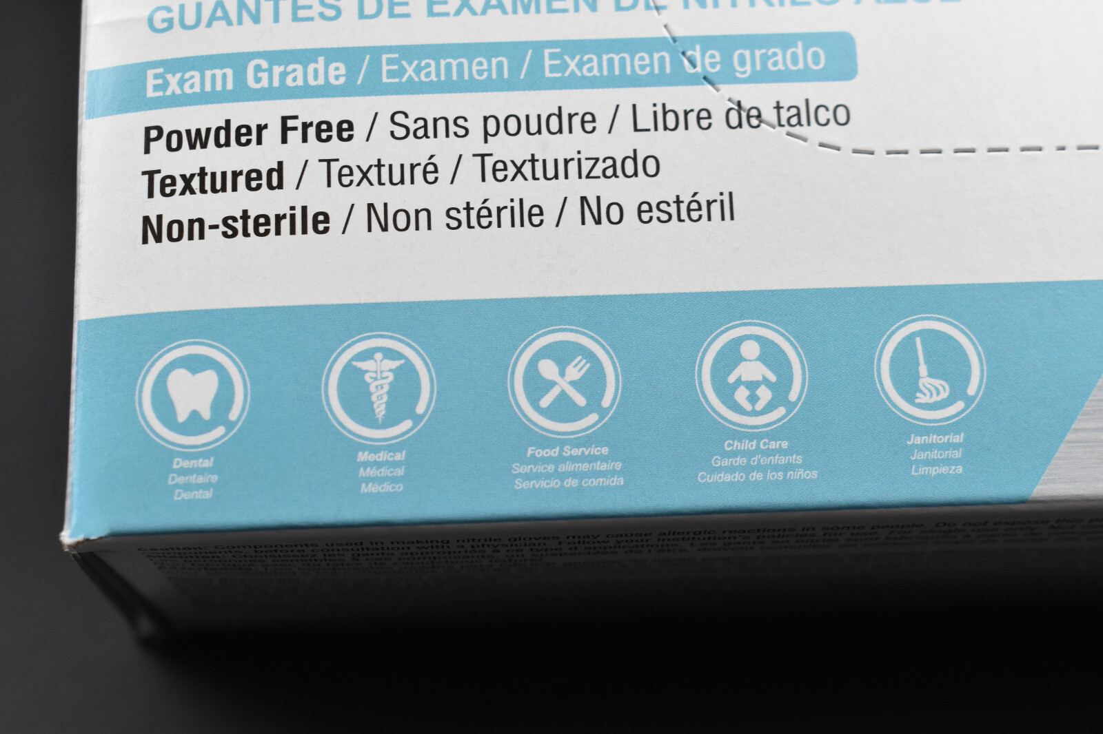 AMMEX Professional Blue Nitrile Medical Food Disposable Gloves Powder&Latex Free