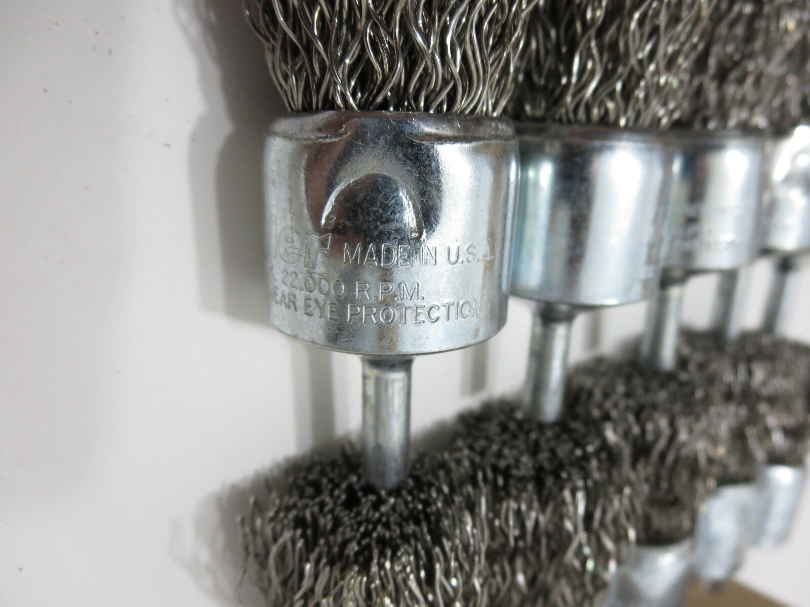WEILER 10024 1″ .020 Stainless Crimped Wire End Brush BOX OF 10 – Made in USA
