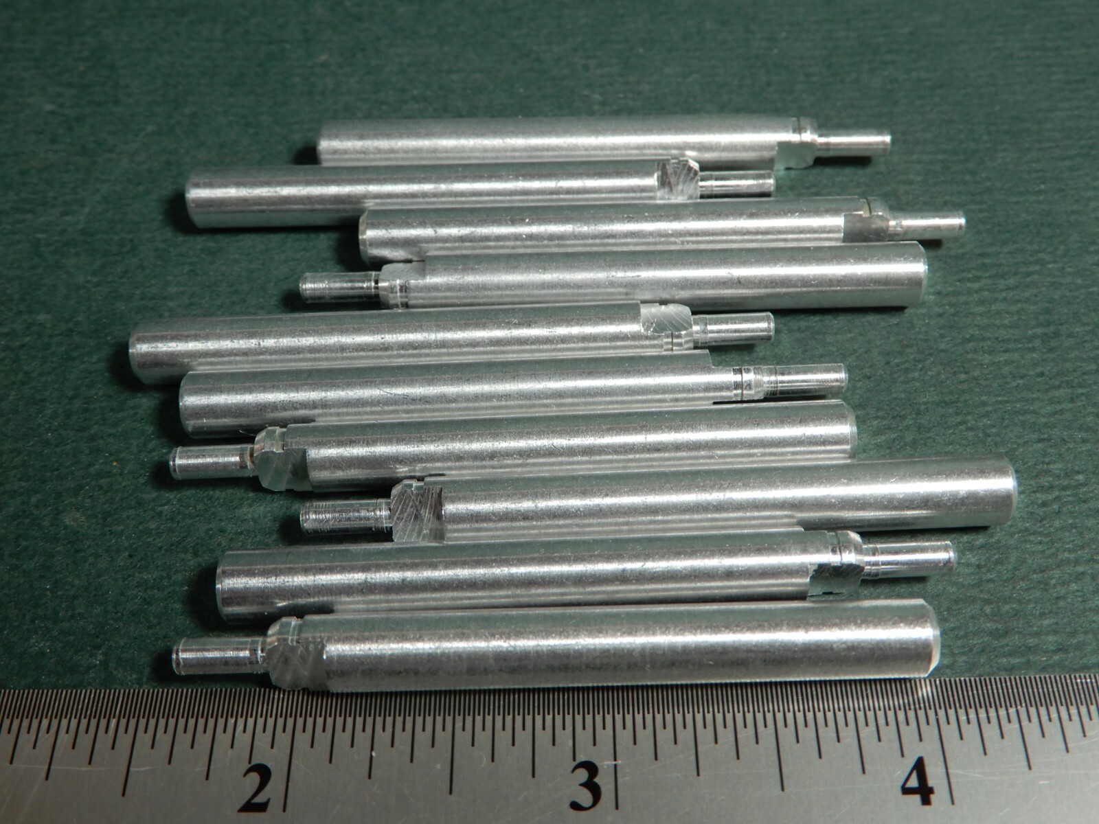 Lot of 10 2″ Shaft Potentiometer Extension Shafts 1/4″ for Split Shaft Pots Alum