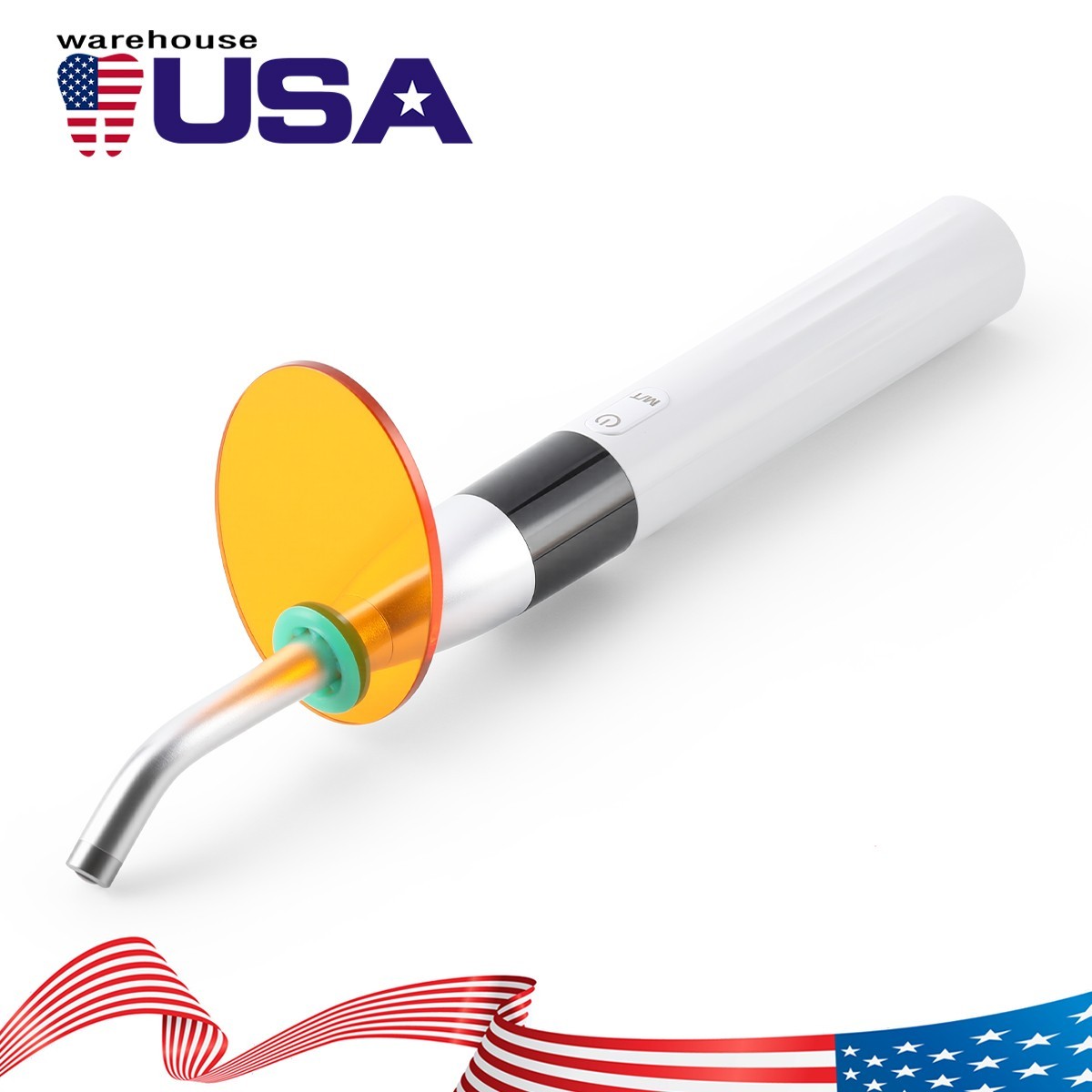AZDENT Dental Wireless LED Orthodontics Curing Light Lamp 4000mw/cm² Blue Light