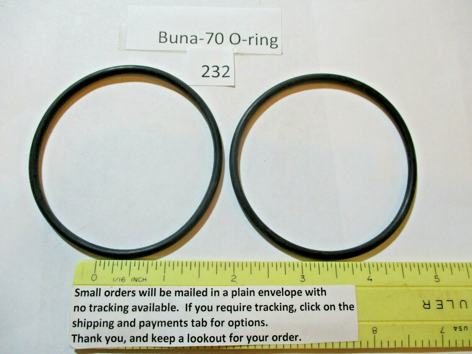 232 O-ring 2-3/4″ ID x 3″ OD x 1/8″ thick. Buna-70. Quan 2.