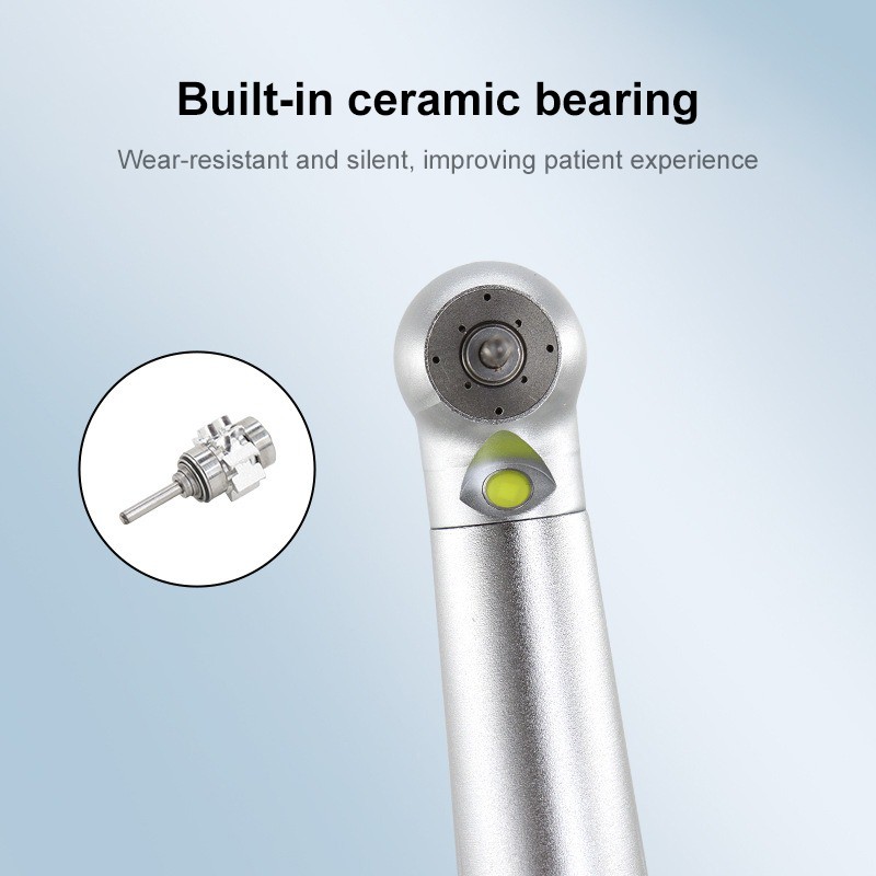Dental High Speed LED Handpiece Anti-Suction Autoclavable 135°C 320000-400000rpm