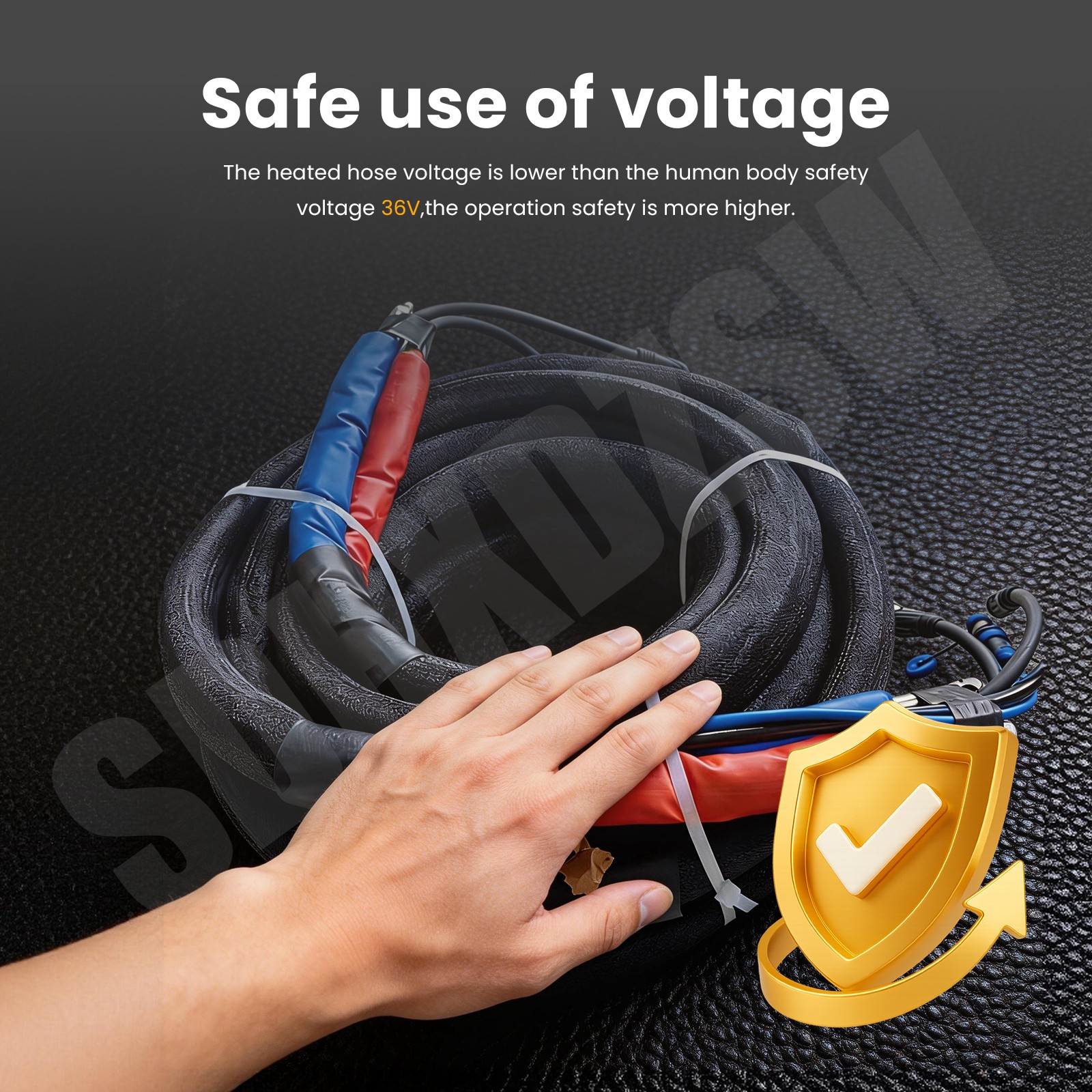 15M Heavy-Duty Heated Hose for Spray Foam Polyurea Applications