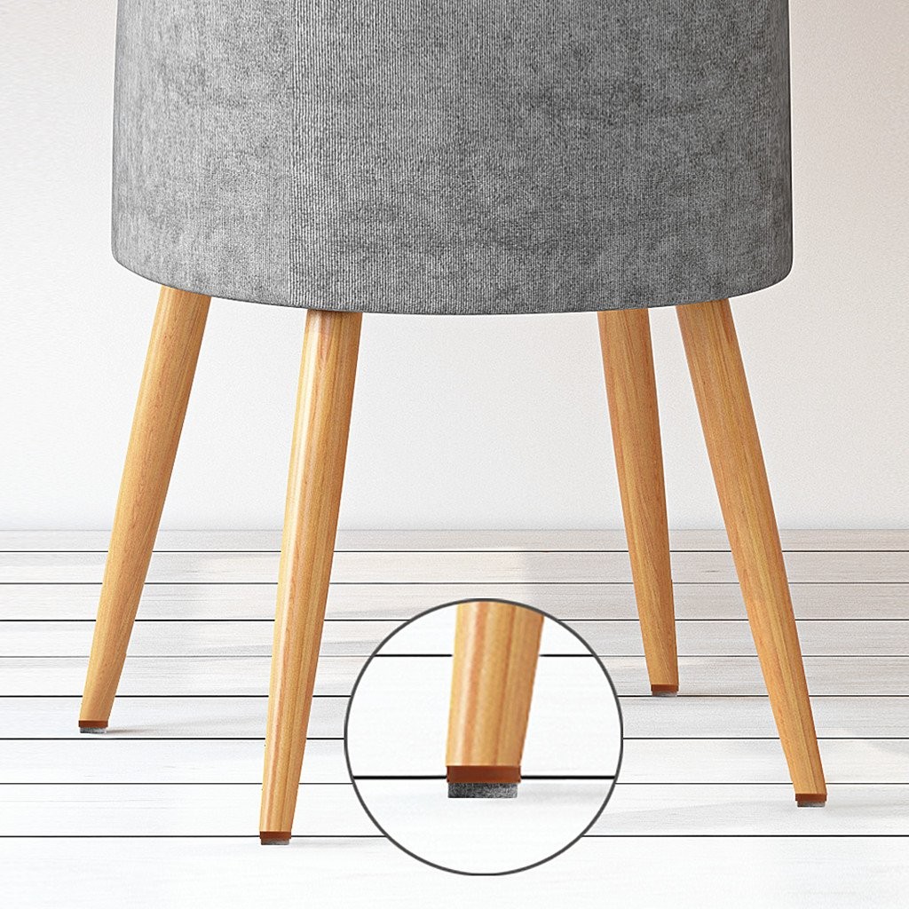 ALIMITOPIA 40pcs Screw-on Furniture Felt Pad Chair Glide 28mm(Brown), Brown