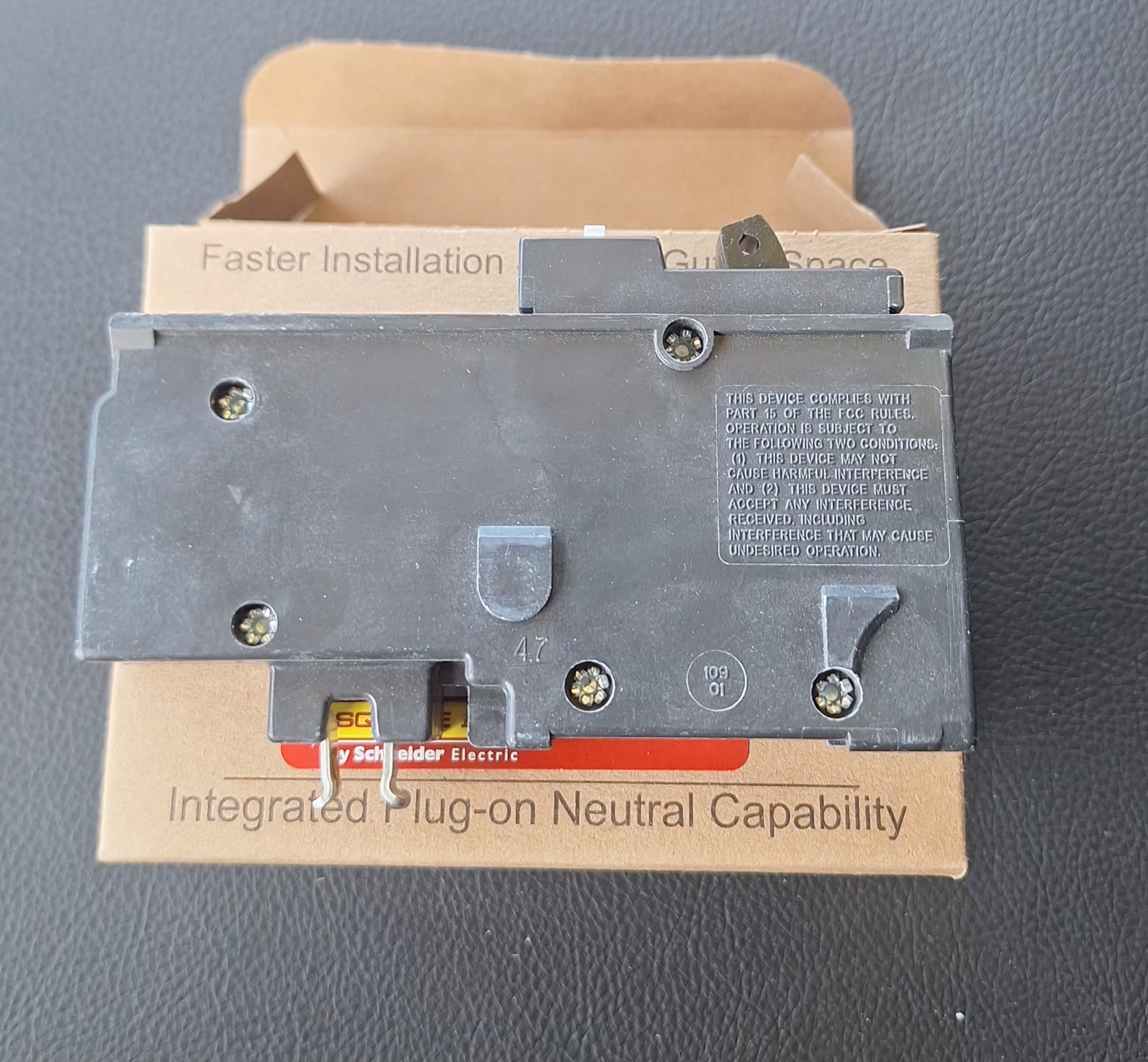 (2) Square D HOM115PCAFI 1 P 15 A Plug In Arc Fault Circuit Breaker
