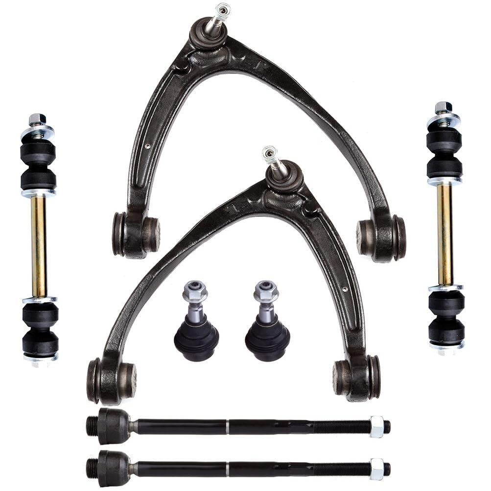 Front Susp Kit 10pc Struts Ctrl Arms Tie Rods Ball Jts 07-14 Cadillac Escalade
