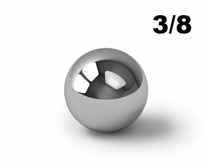 100 3/8″ Inch G25 Precision 440 Stainless Steel Bearing Balls