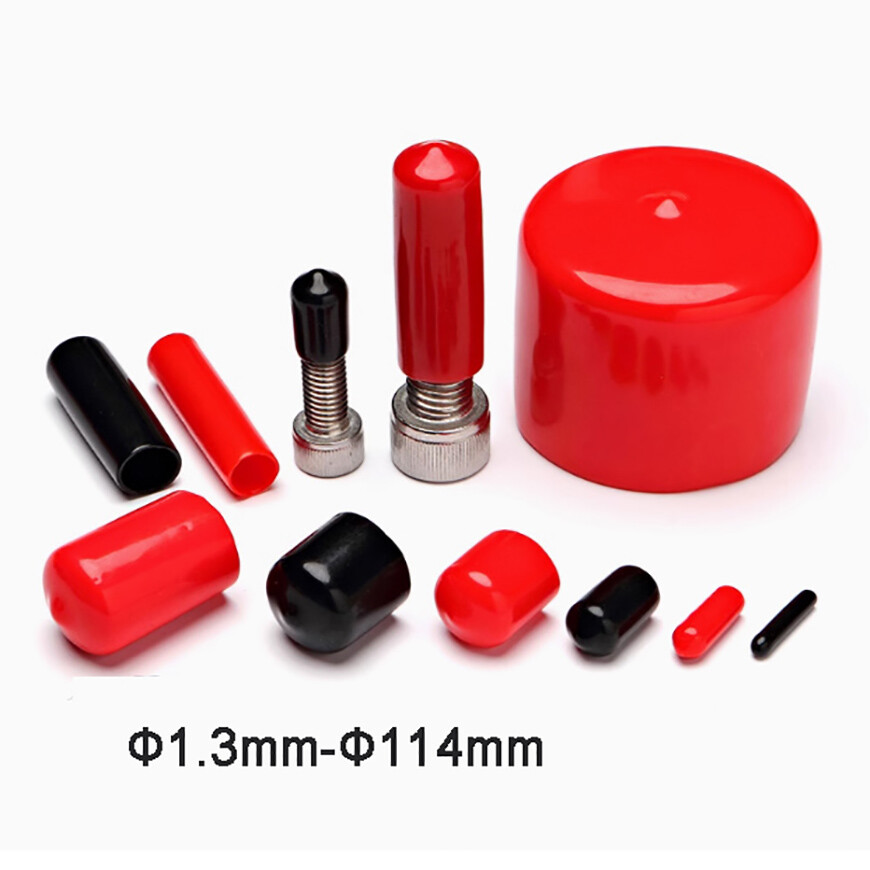 End Cap Rod Bar Screws Vinyl Rubber Plastic Thread Cover Caps Φ1.3mm-Φ114mm