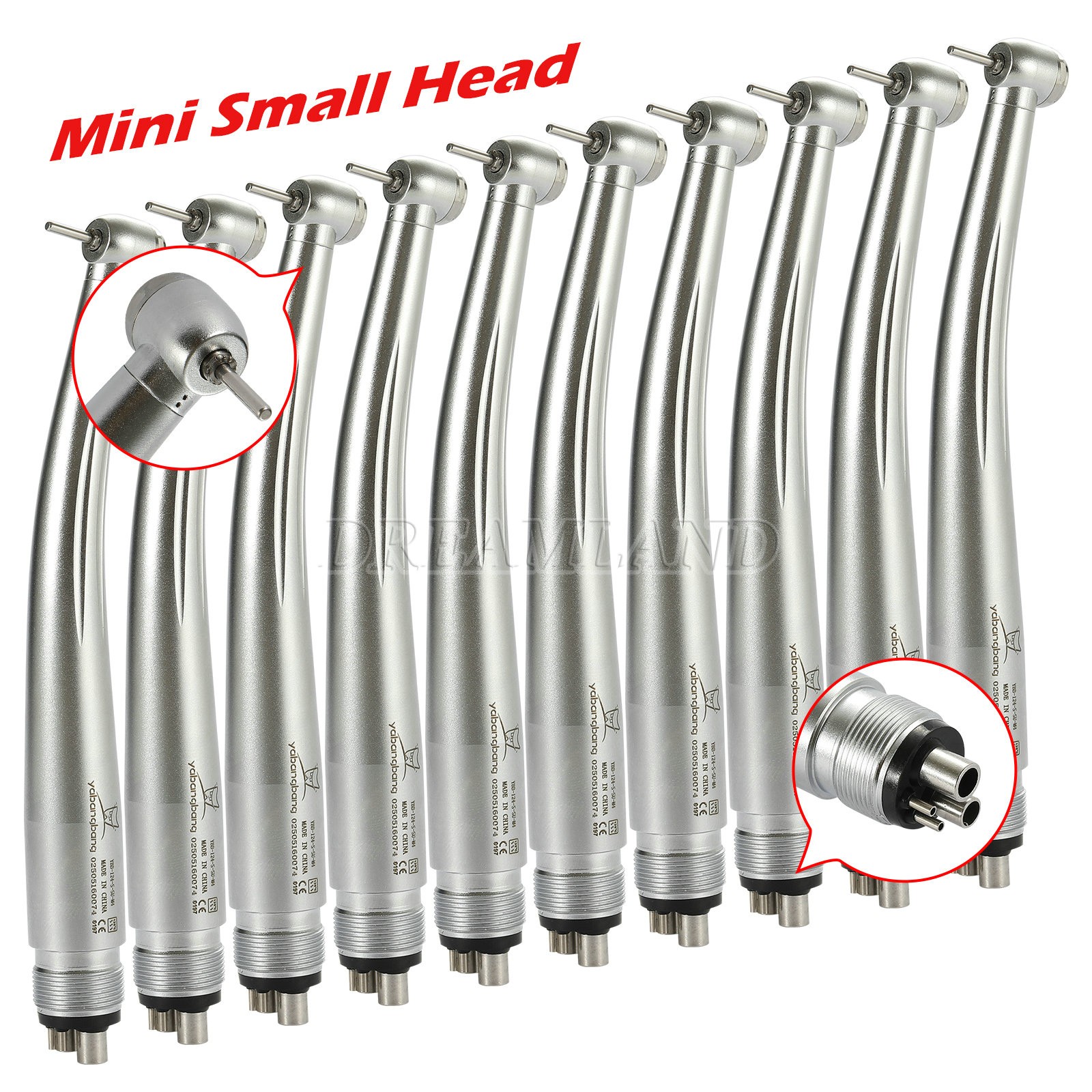 NSK Style Dental Low Speed Handpiece Straight Contra Angle Air Motor 1:1 Attach