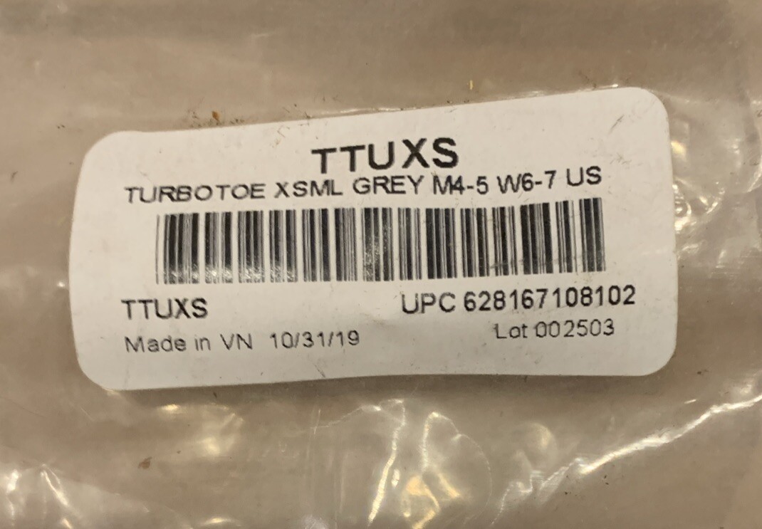 Impacto TURBOTOE Steel Toe Cap Overshoe Grey XS XSmall Size: M4-5, W6-7