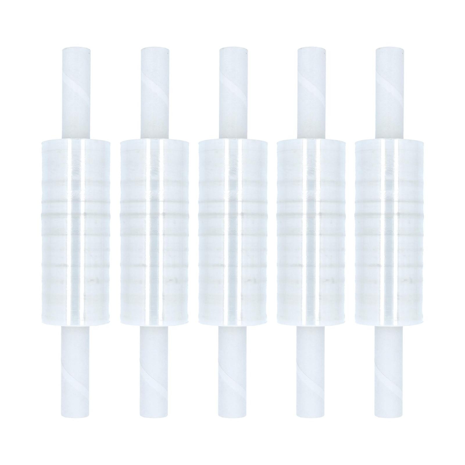 4 Rolls (90 Gauge) Extended Core Pallet Wrap Stretch Film – Clear 20″ x 1000′