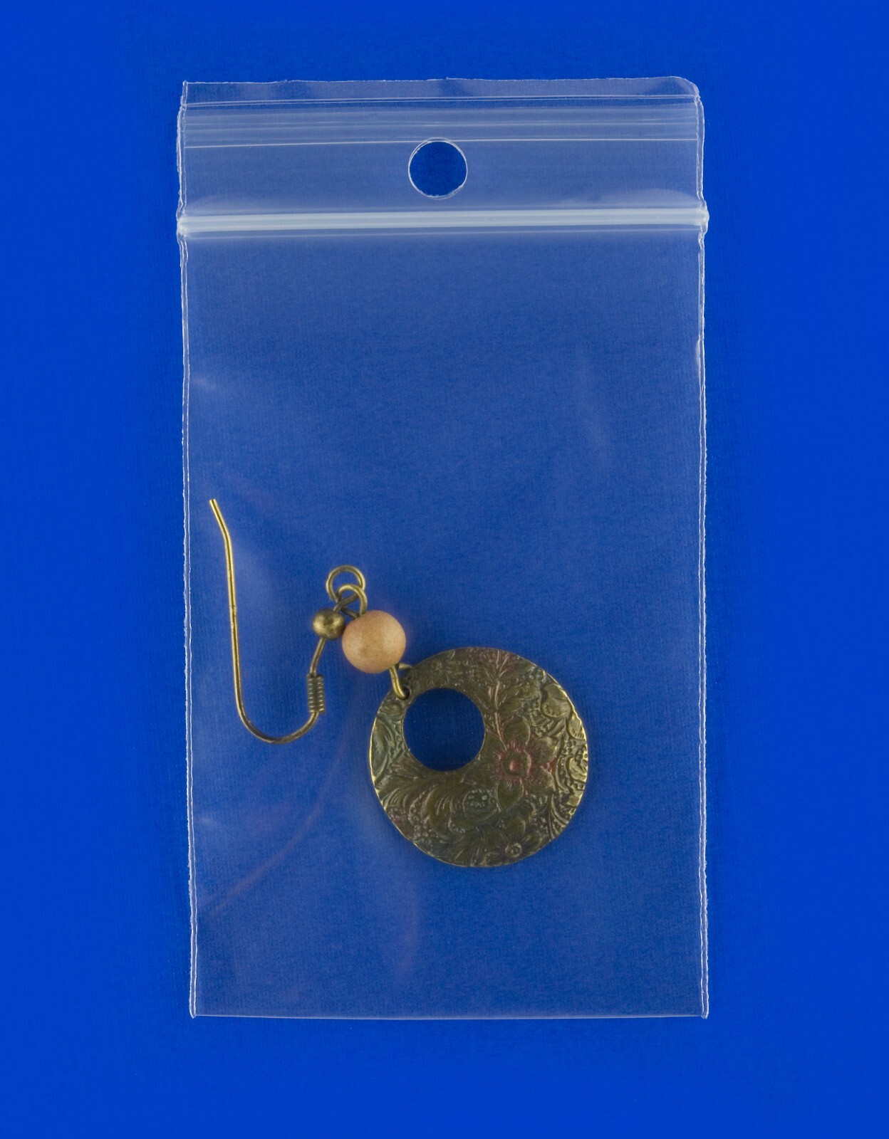 2″x2.5″ Hang Hole Zip Top Lock Seal Reclosable Poly Bags Zipper Baggies 4Mil