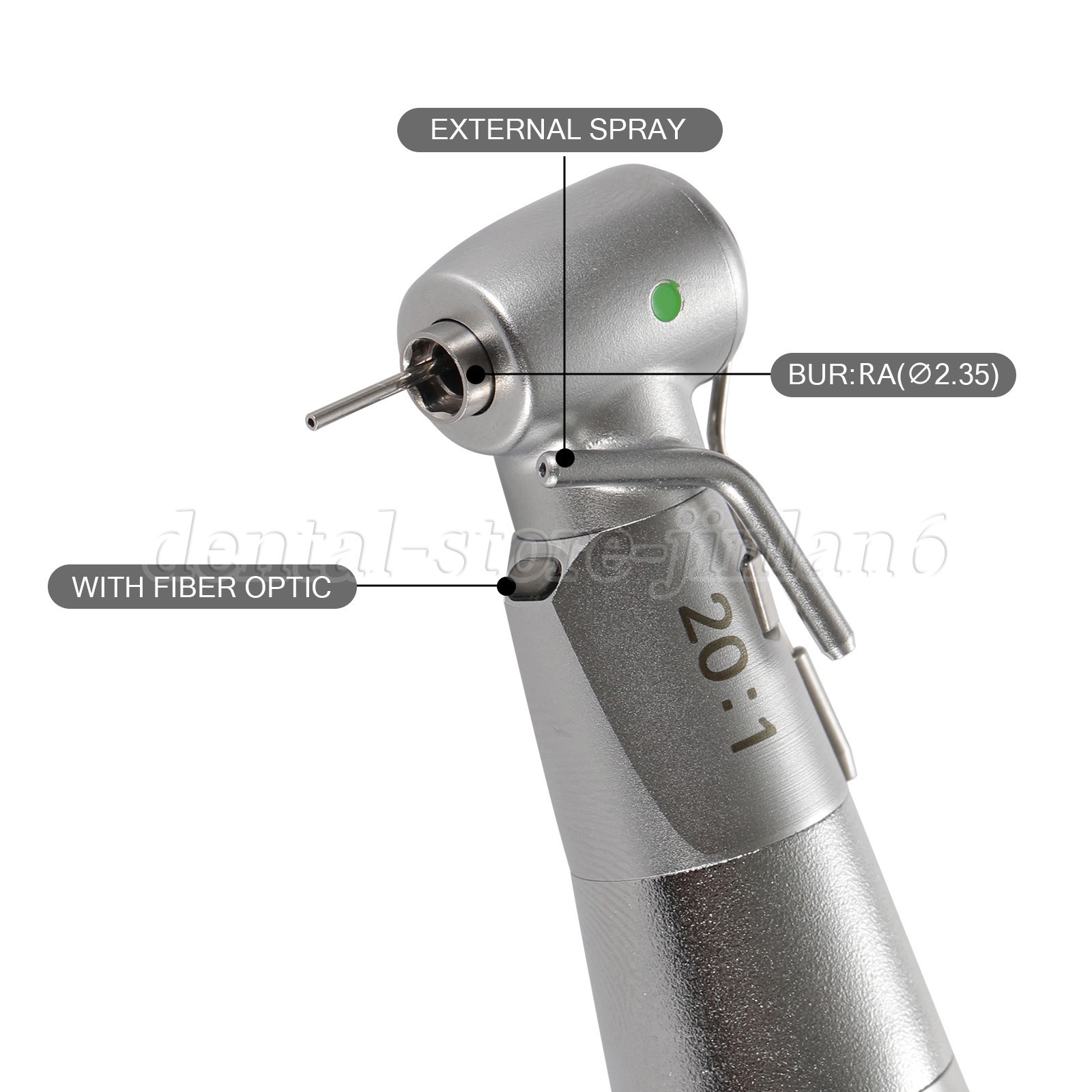 Dental Implant Handpiece 20:1 LED Contra Angle Fit Surgical Implant Motor