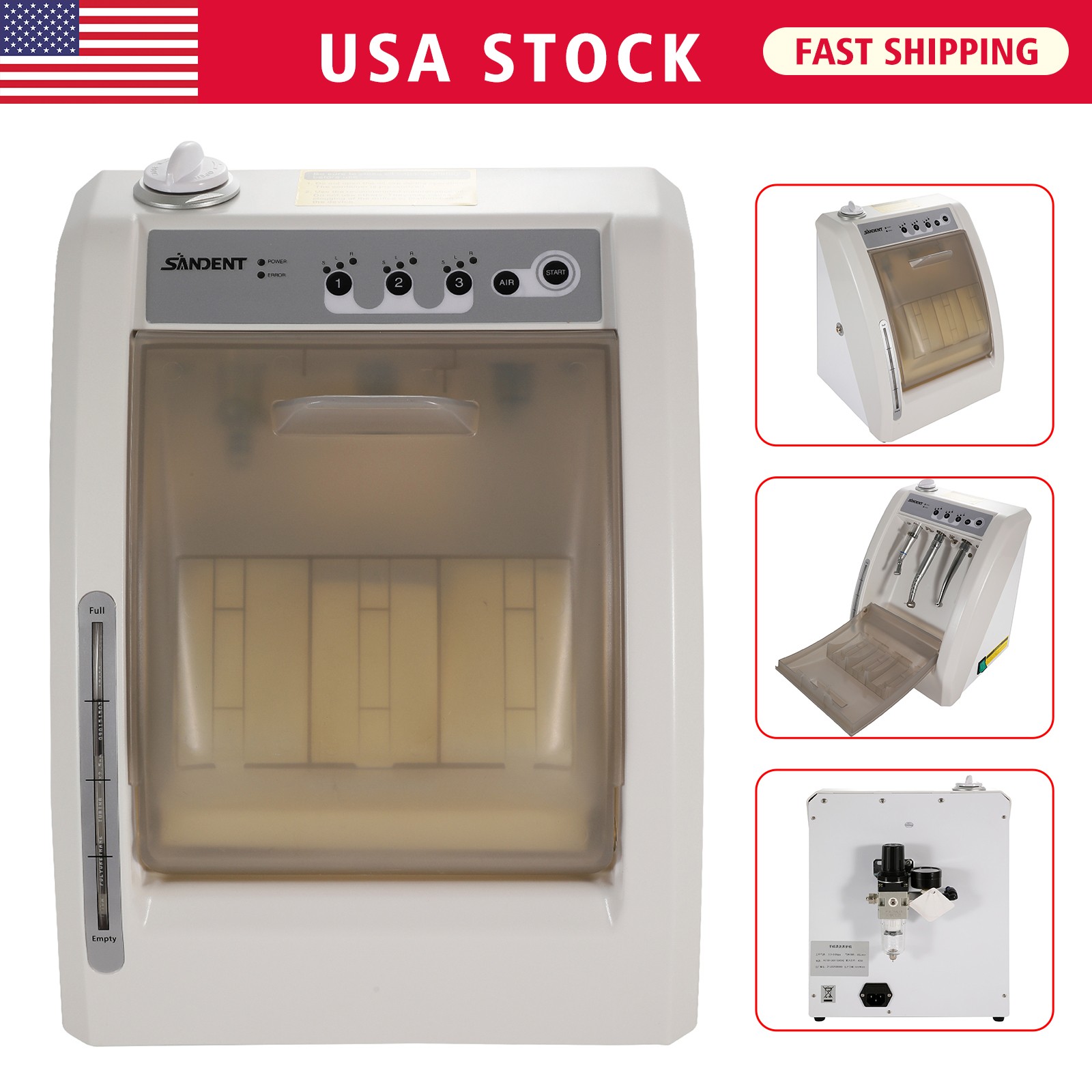 Dental Automatic Handpiece Maintenance Lubrication System / 1:5 LED Contra Angle