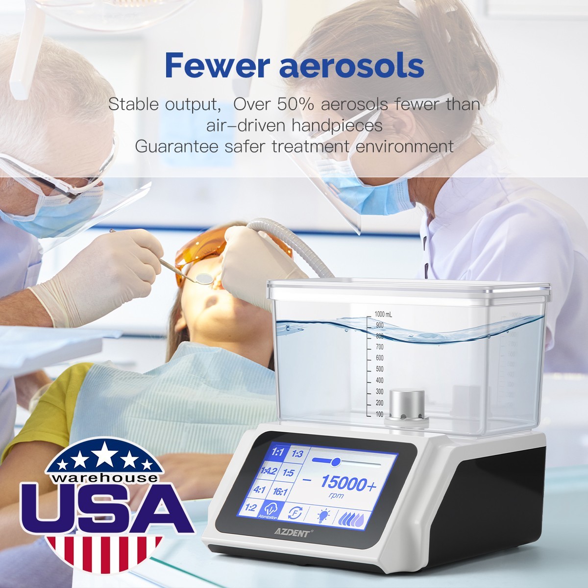 AZDENT Dental Endodontic Peeso Reamers/Gates Drill Stainless Steel Engine Use