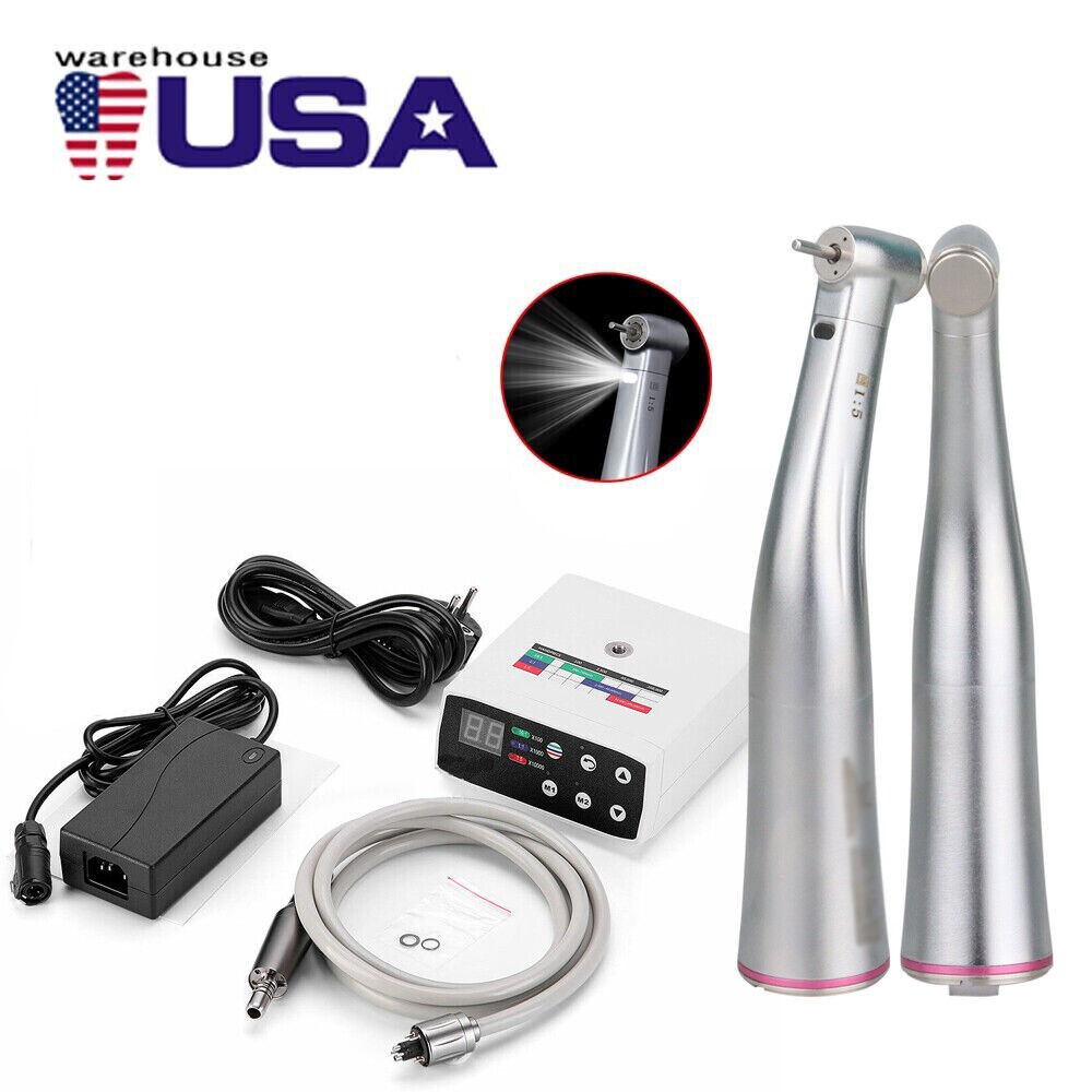 Dental Electric LED Brushless Micro Motor/1:1/1:5 Increasing Handpiece