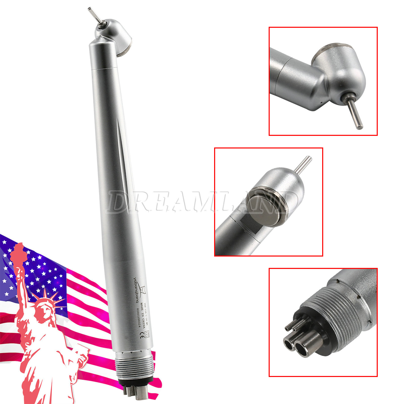 NSK Style Dental Surgical 45° Degree/ LED High Speed Handpiece Turbine 2/4 Holes