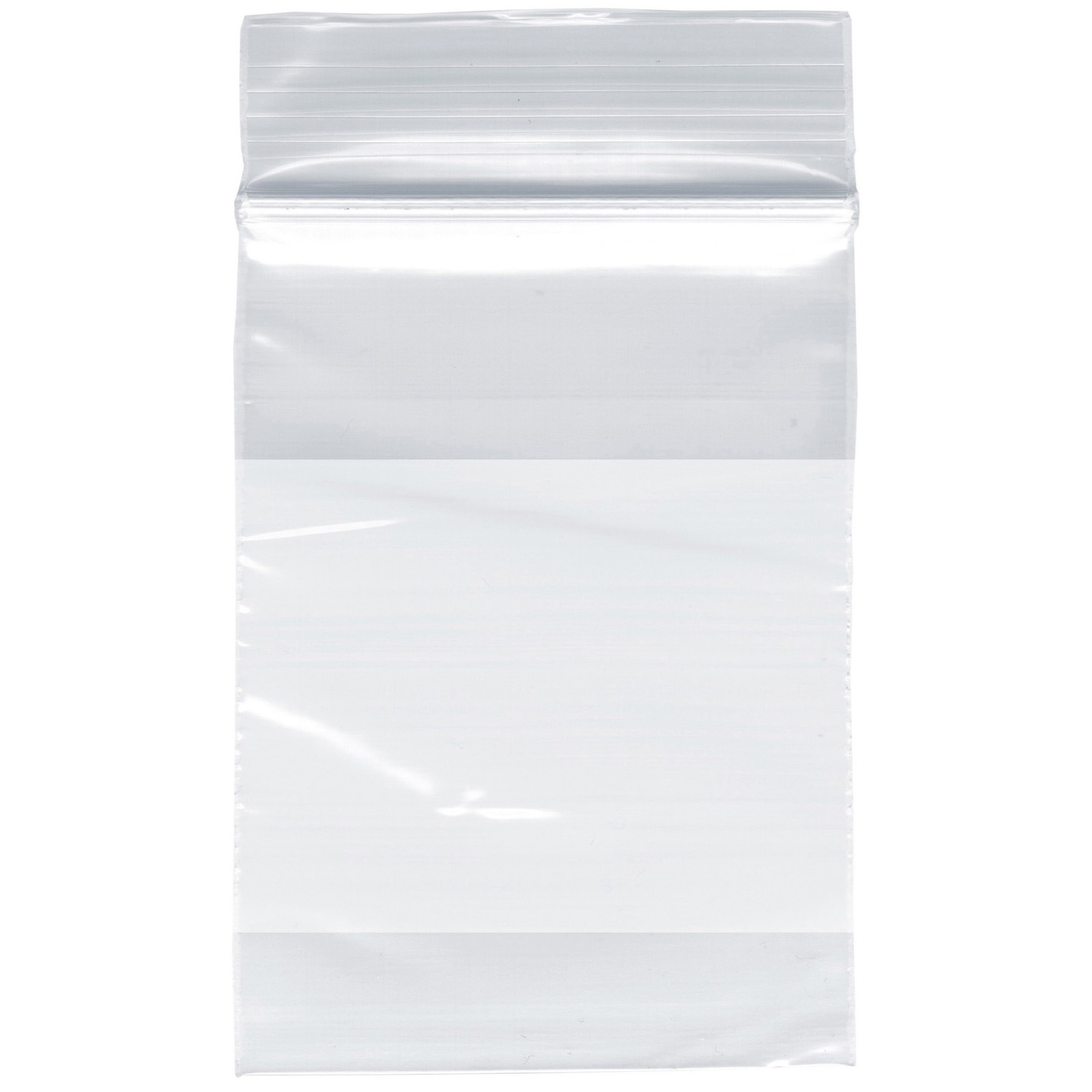 Plymor 2″ x 3″, 2 Mil with White-Block Zipper Reclosable Plastic Bags
