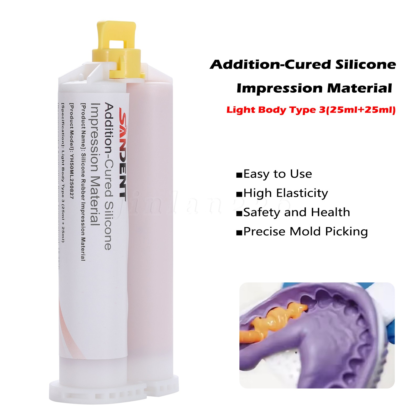 4 x Light Body Regular Set Dental Vinyl Polysiloxane Impression Material VPS PVS